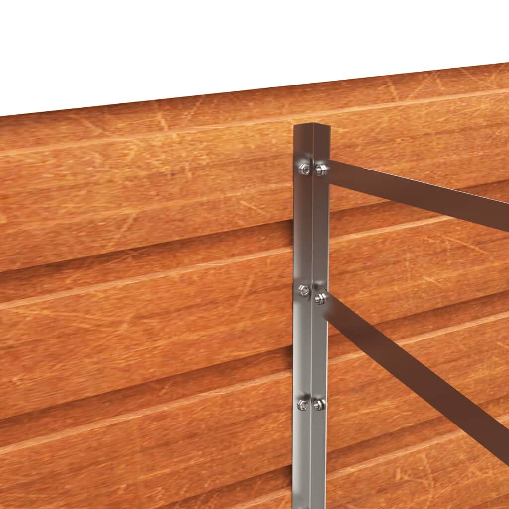 Garden Raised Bed Rusty 400x80x45 cm Corten Steel Price