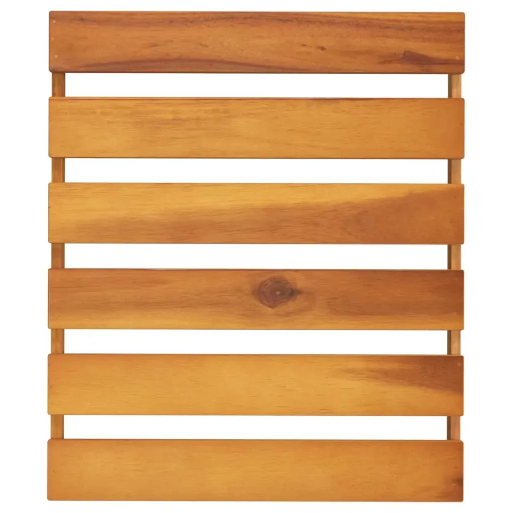 3-Tier Folding Shelf Brown 43x31x63 cm Solid Wood Acacia Price