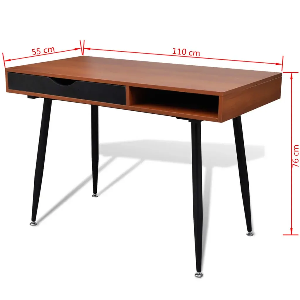 Brown Workstation Computer Desk Laptop Table Price
