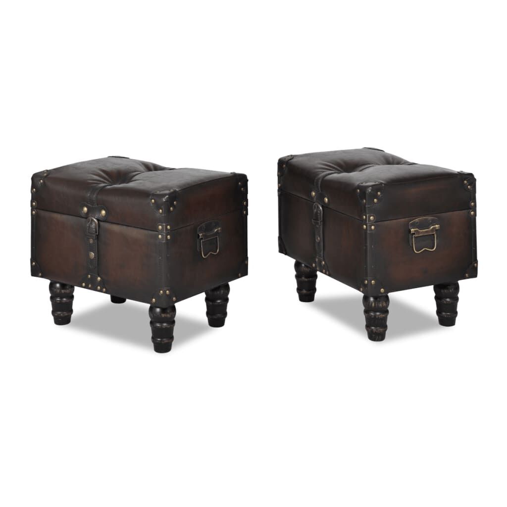 Storage Bench Set 3 pcs Brown Price