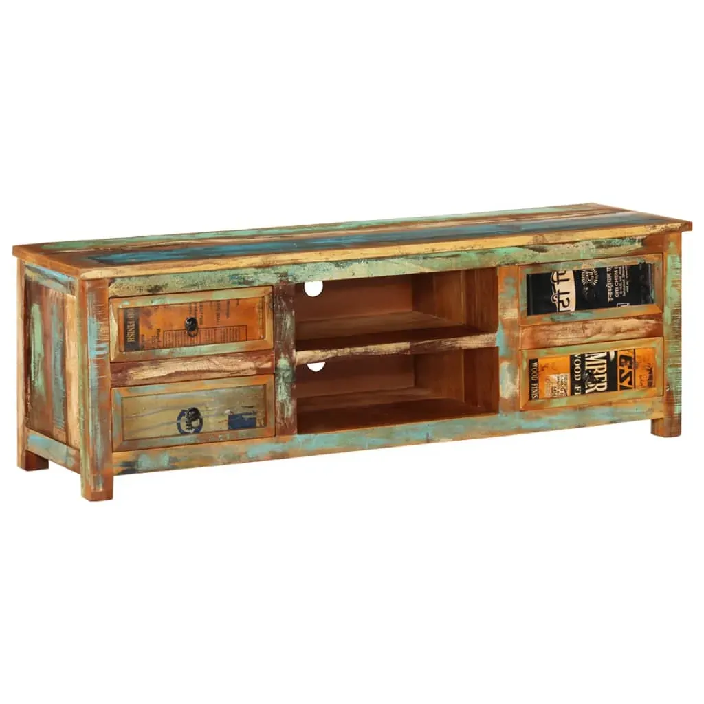Reclaimed Wood TV Cabinet TV Stand 4 Drawers Price