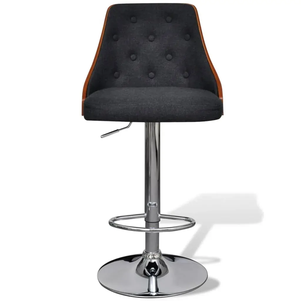 Bar Stools 2 pcs Bent Wood and Fabric Price