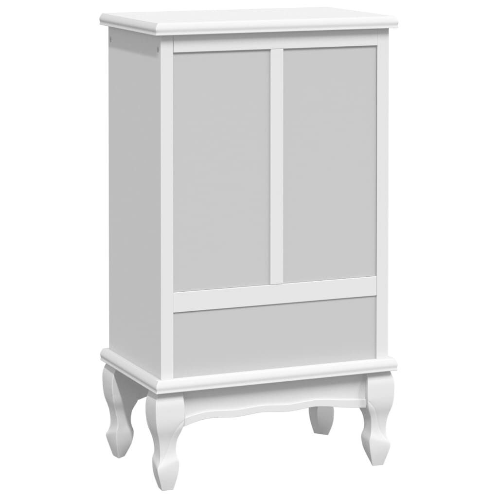 Cabinet with 5 Drawers 2 Shelves White Price