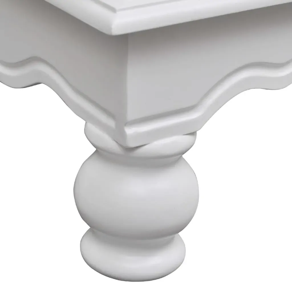 Wooden Cabinet with 2 Doors 1 Drawer White Price
