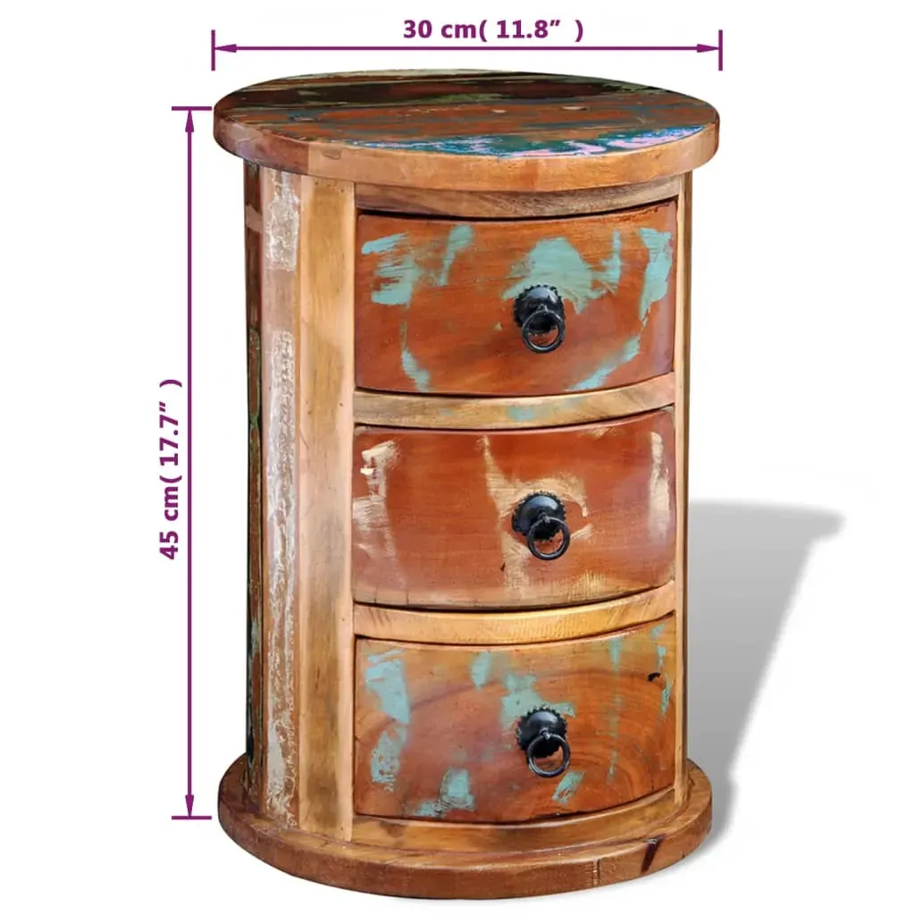 Reclaimed Cabinet with 3 Drawers Solid Wood Price