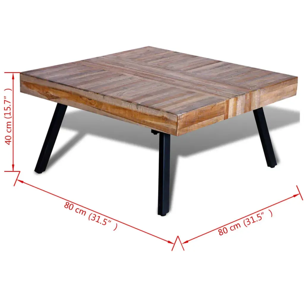 Coffee Table Square Reclaimed Teak Wood Price