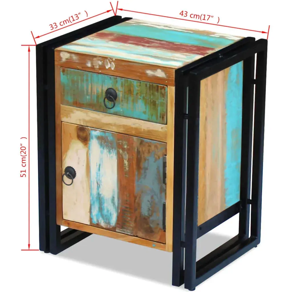 Bedside Cabinet Solid Reclaimed Wood Price