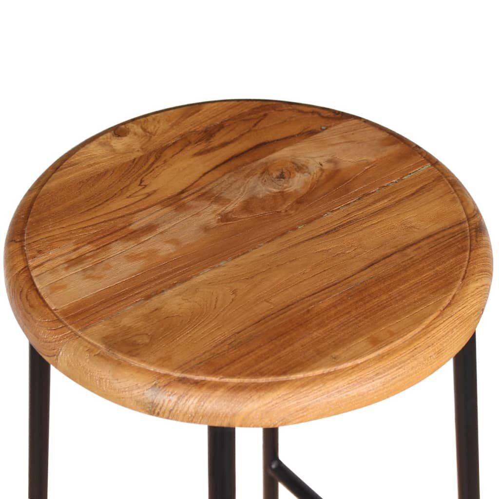 Bar Stools 2 pcs Solid Teak Wood Price