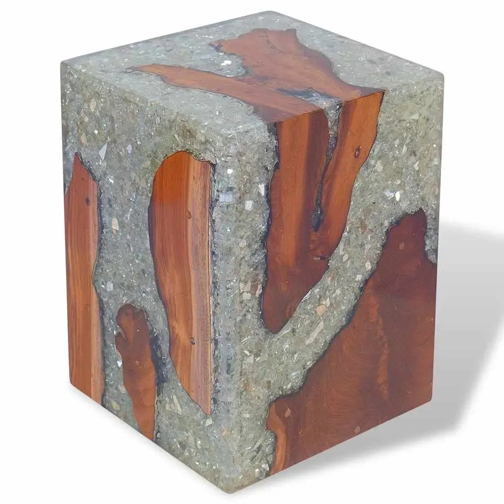 Stool Solid Teak Wood and Resin Price