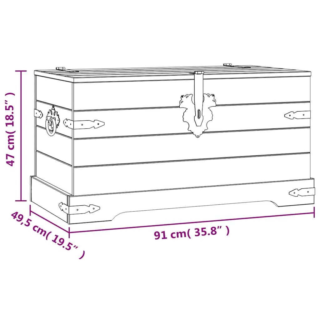 Storage Chest Mexican Pine Corona Range 91x49.5x47 cm Price