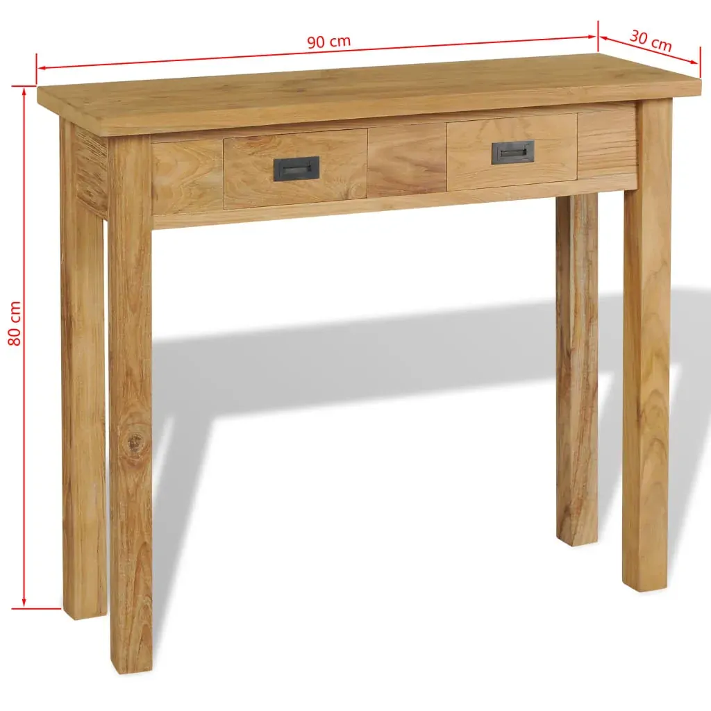 Console Table Solid Teak 90x30x80 cm Price