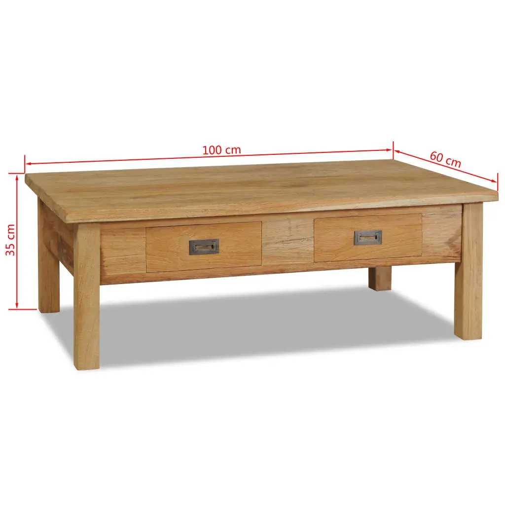 Coffee Table Solid Teak 100x60x35 cm Price