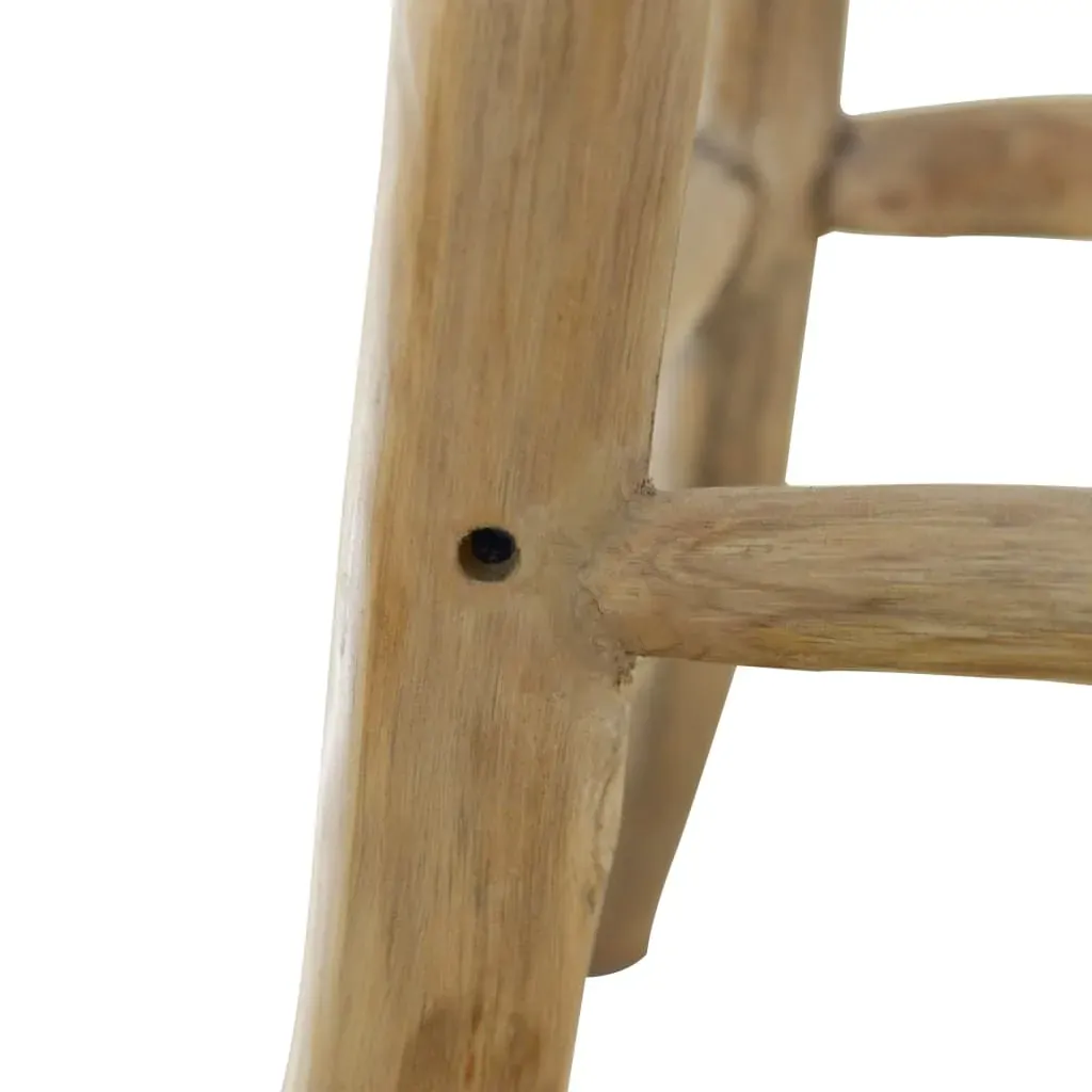 Bar Stool Real Leather and Solid Teak Wood Price
