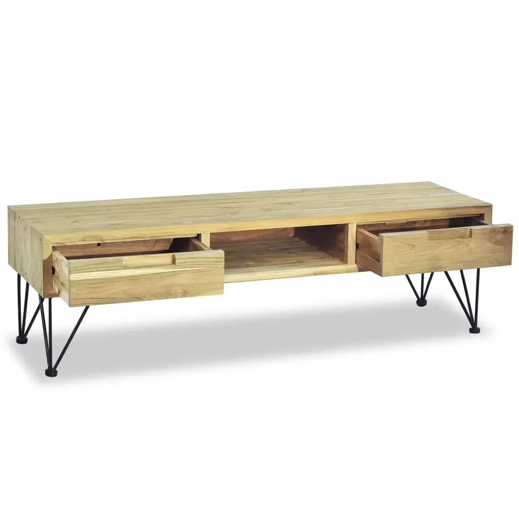 TV Cabinet 120x35x35 cm Solid Teak Price