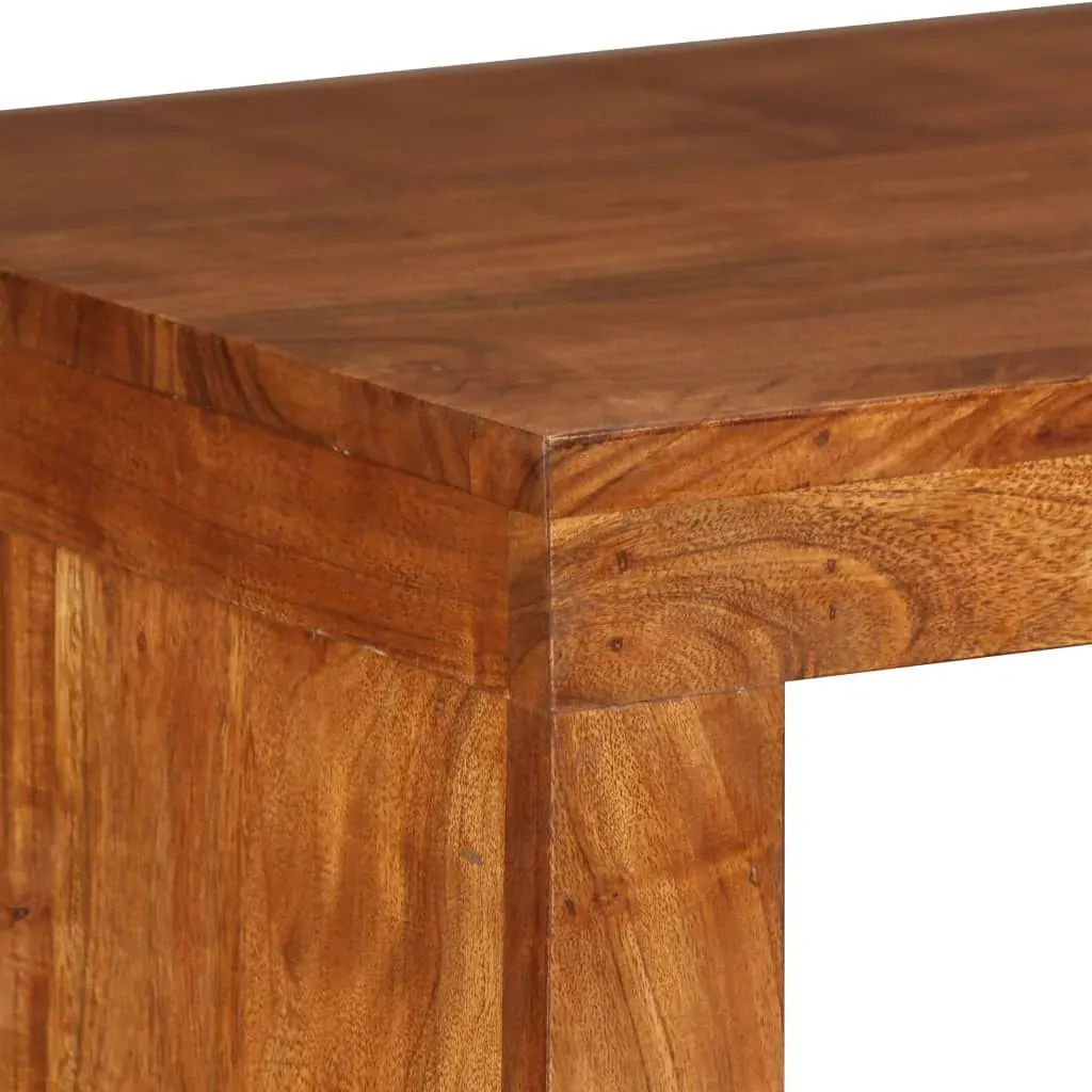 Console Table Solid Wood with Honey Finish 110x40x76 cm Price
