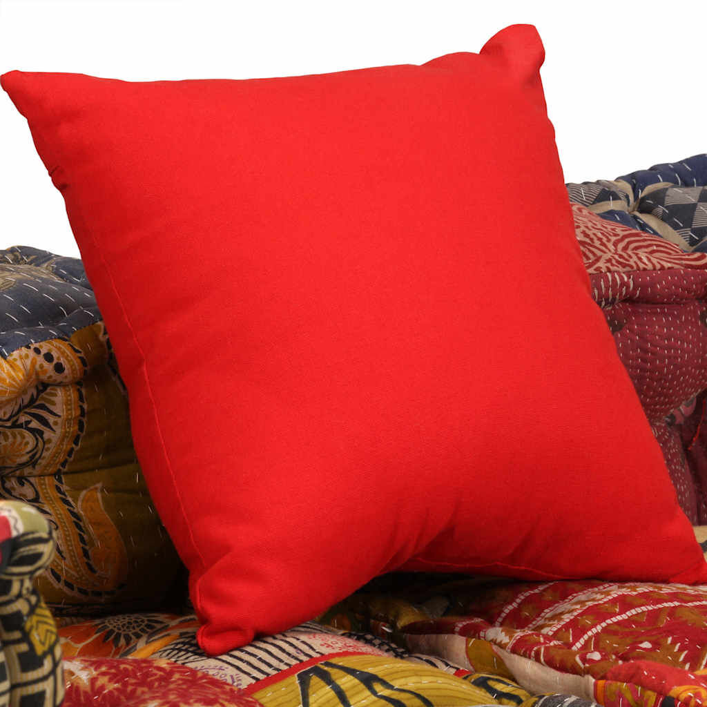 2-Seater Modular Pouffe Patchwork Fabric Price