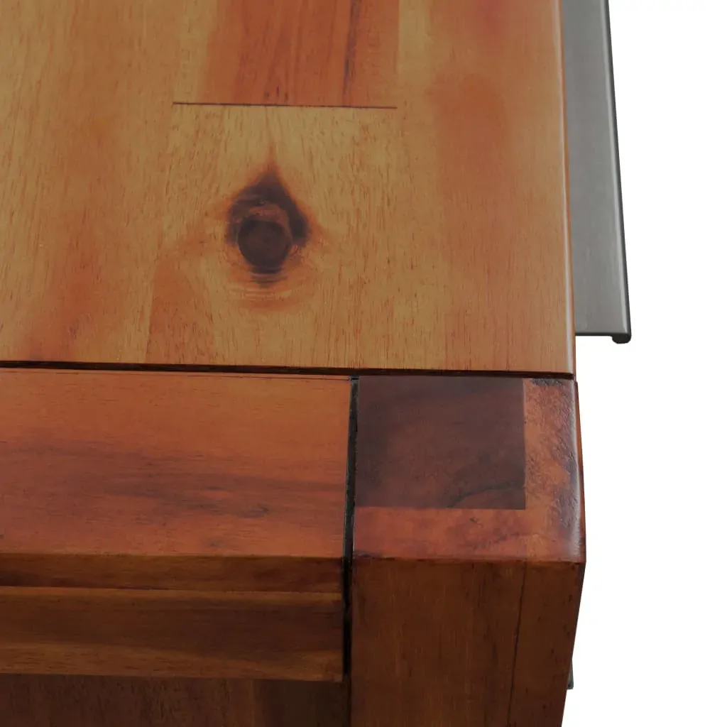 Chest of Drawers Solid Acacia Wood 45x32x115 cm Price
