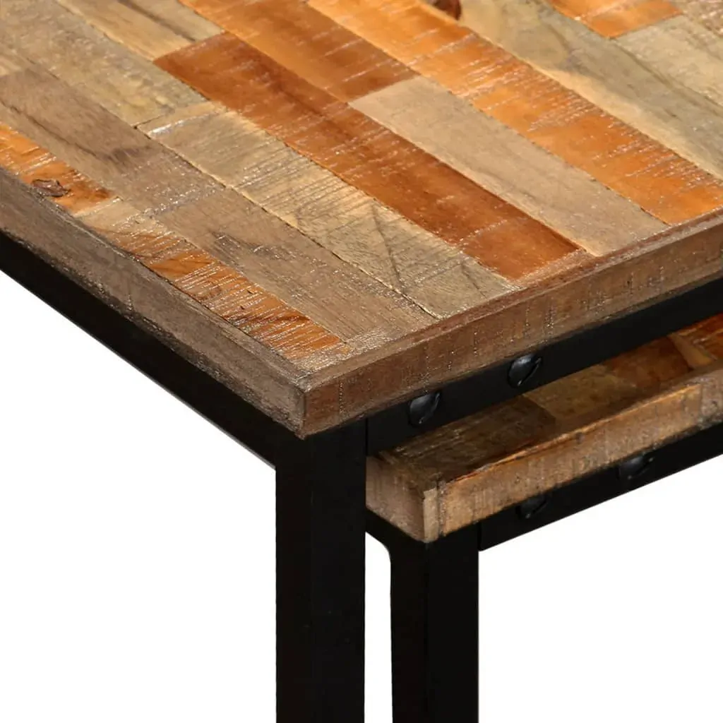 2 Piece Nesting Coffee Table Set Solid Reclaimed Teak Price