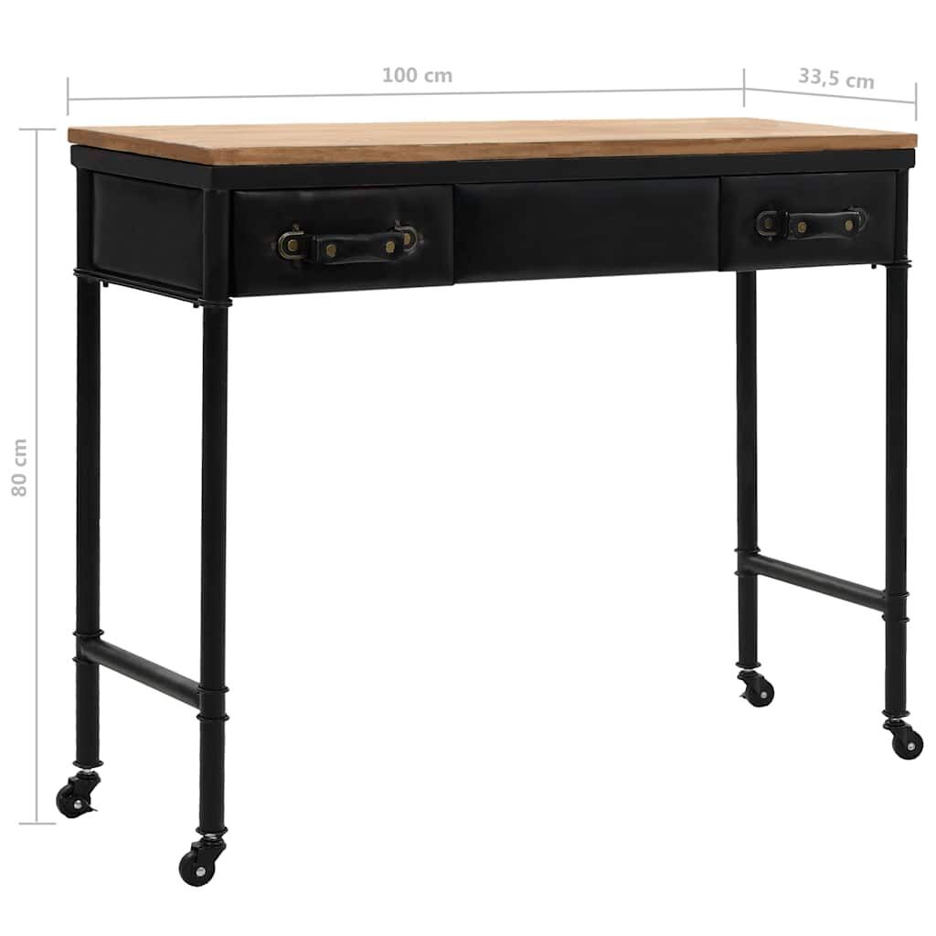 Console Table MDF and Fir Wood 100x33.5x80 cm Price