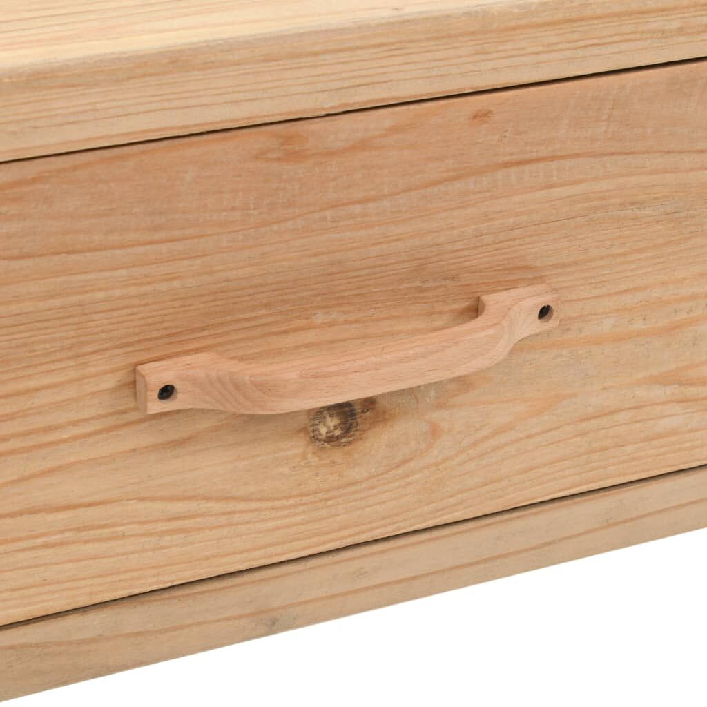 TV Cabinet Solid Fir Wood 120x33x35 cm Price