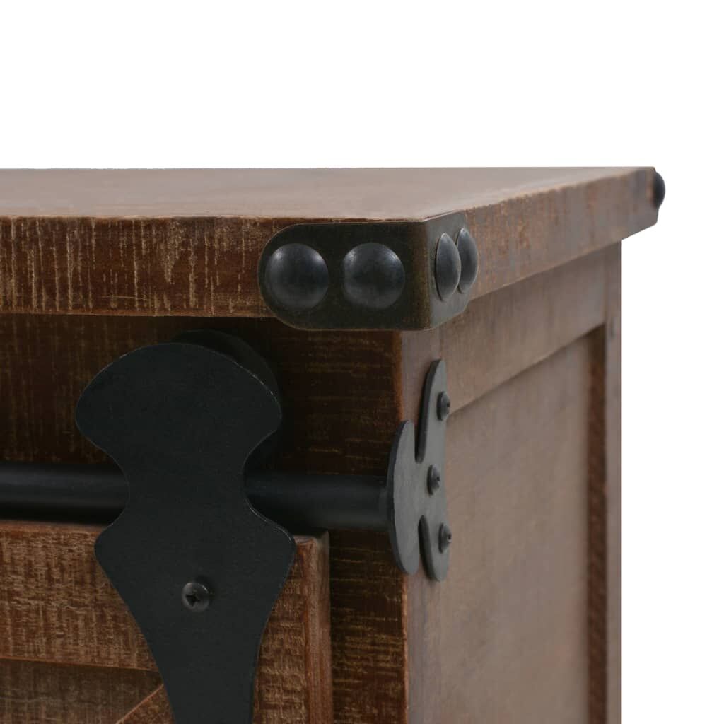 Storage Cabinet Solid Fir Wood 64x33.5x75 cm Brown Price