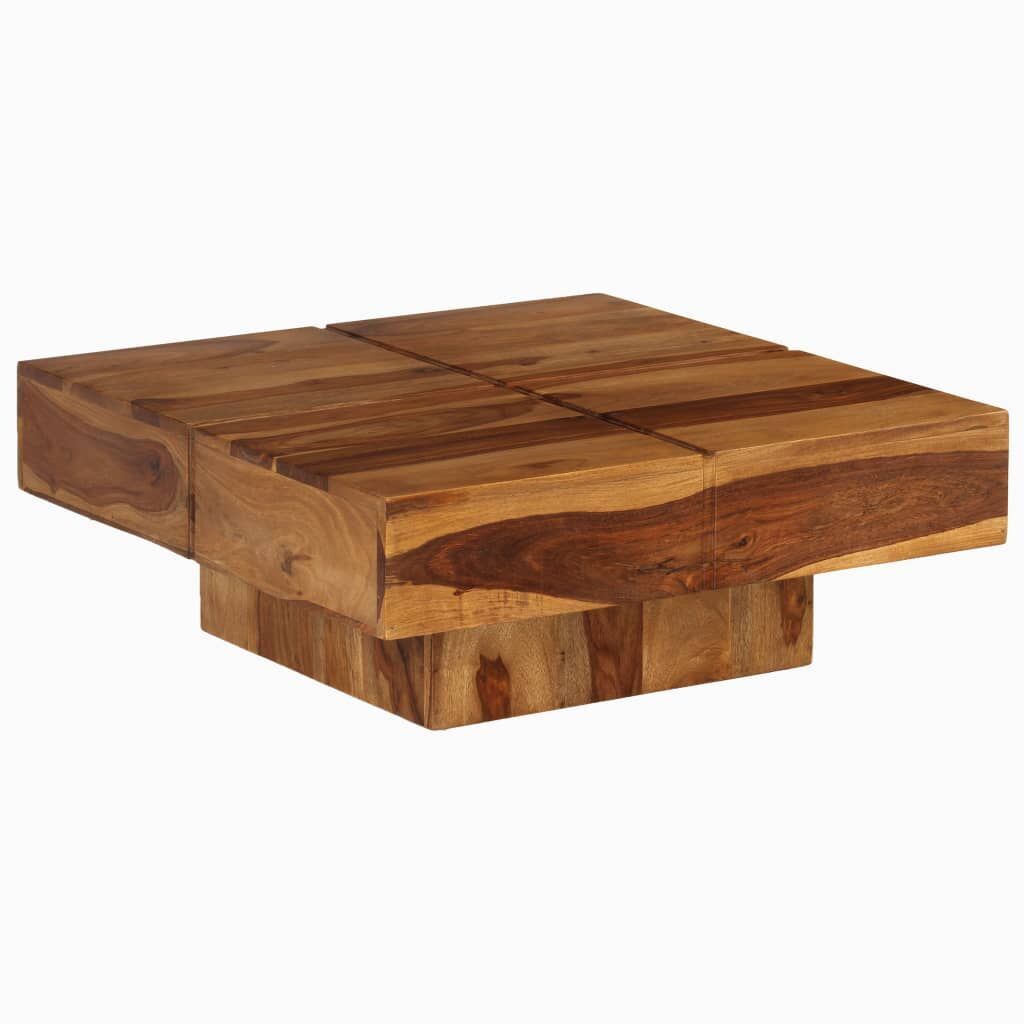 Coffee Table 80x80x30 cm Solid Wood Acacia Price