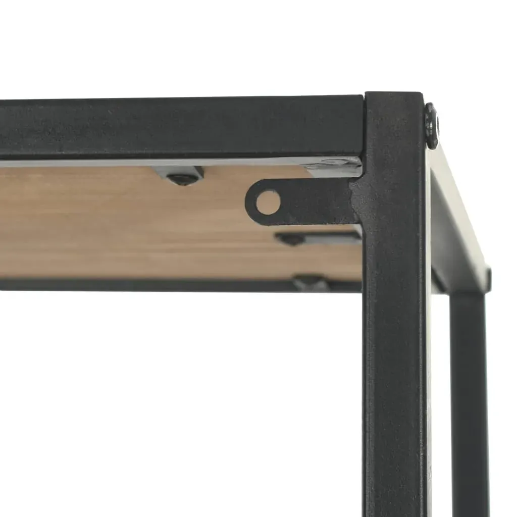 Bookcase Solid Firwood and Steel 90.5x35x180 cm Price