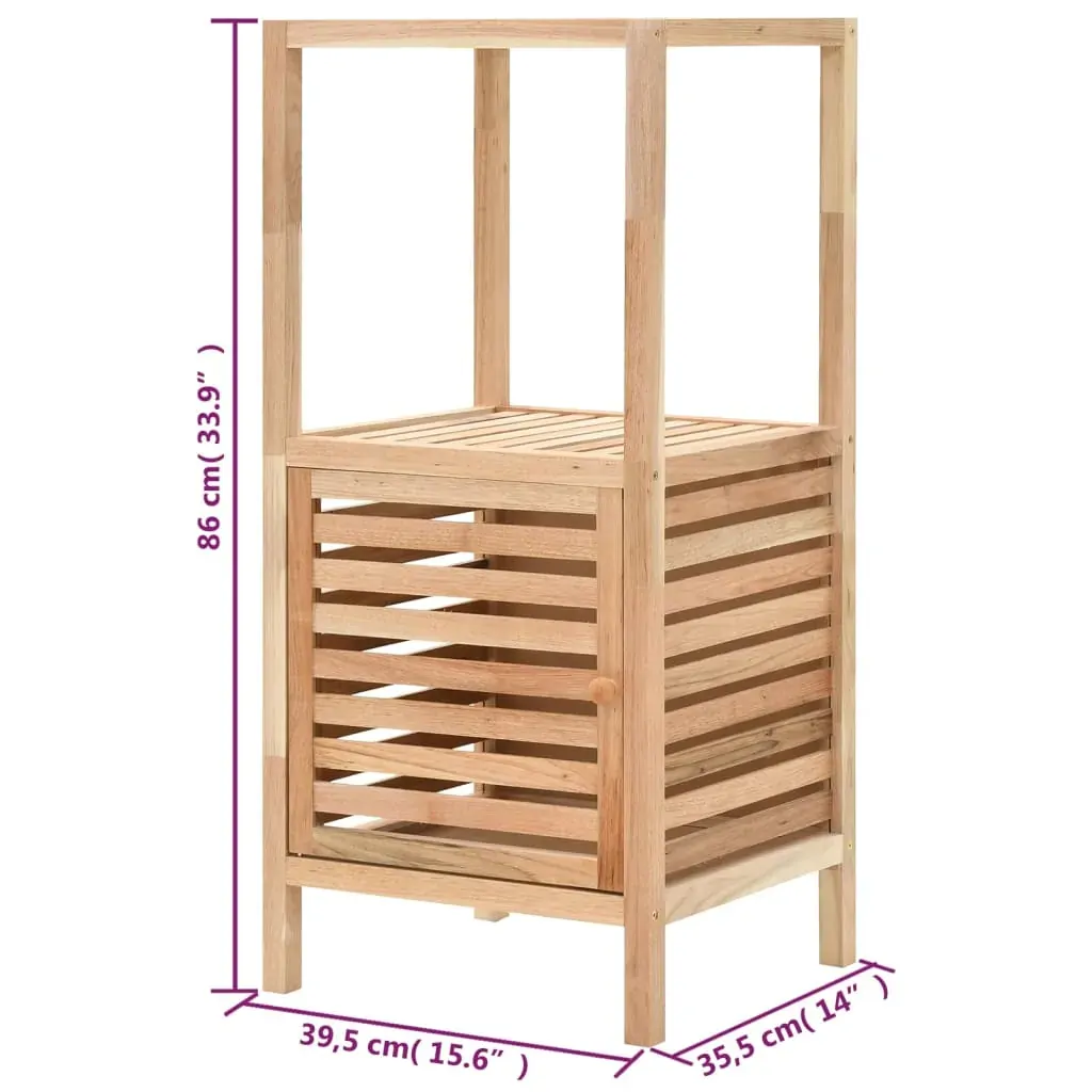 Bathroom Storage Cabinet Solid Walnut Wood 39.5x35.5x86 cm Price
