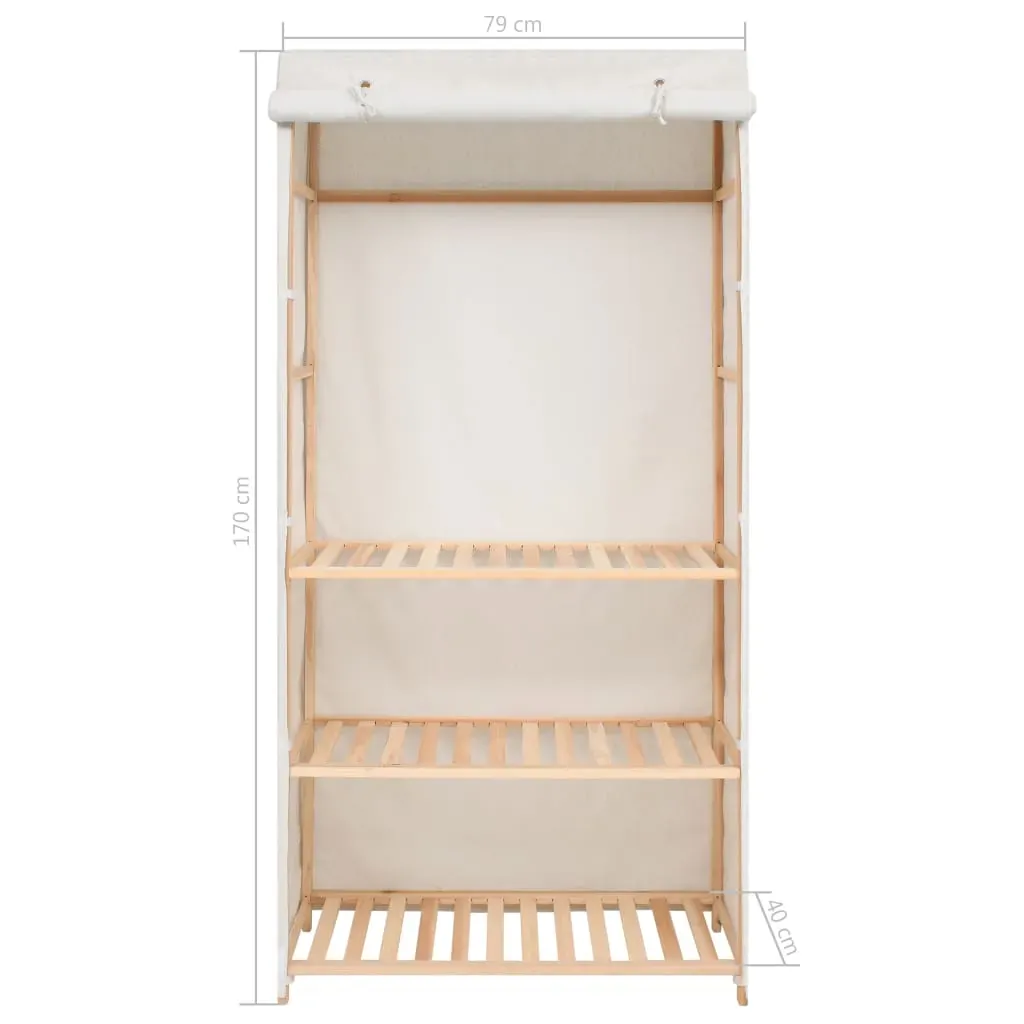 3-Tier Clothes Wardrobe 79x40x170 cm Price