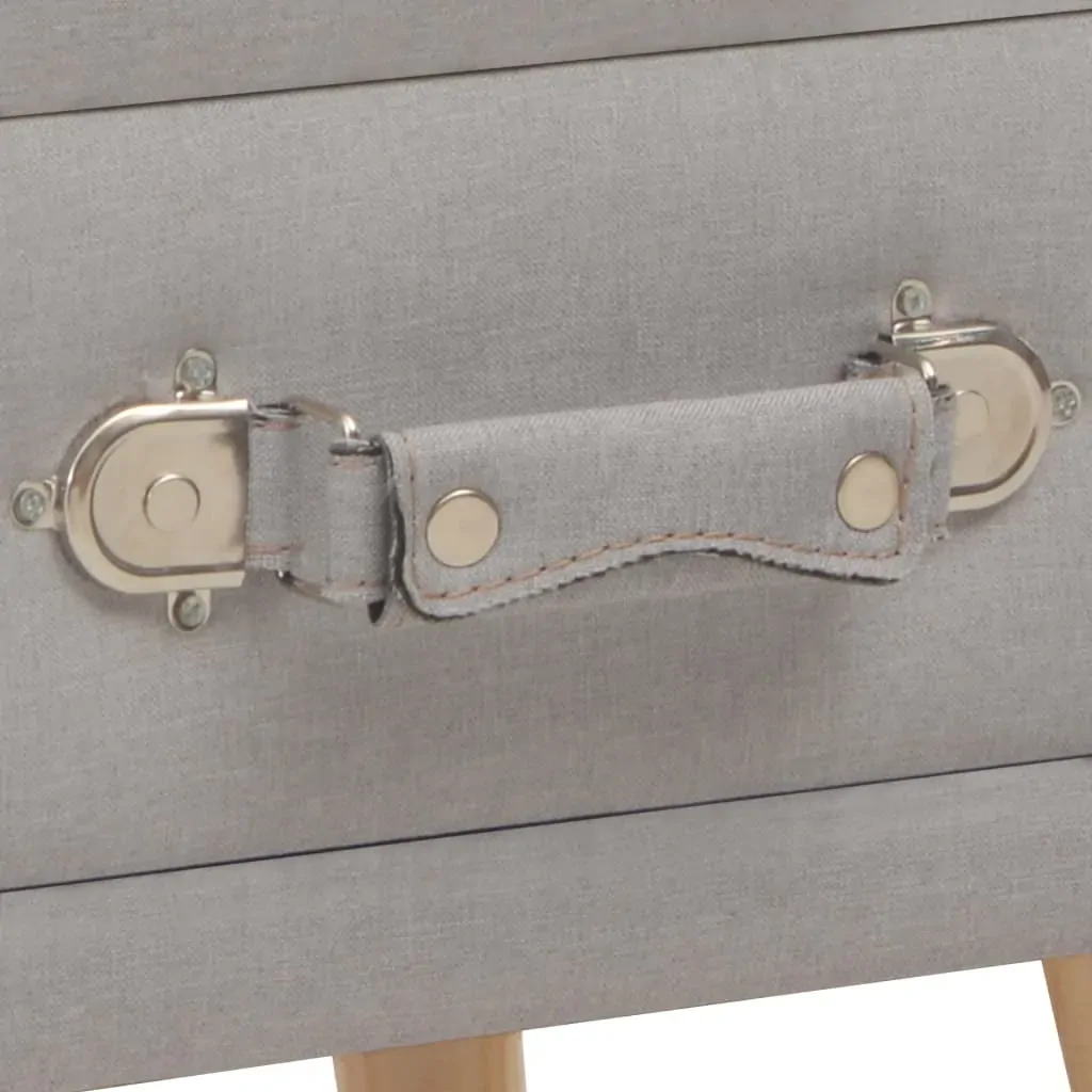 Bedside Cabinet Grey 40x35x40 cm Fabric Price