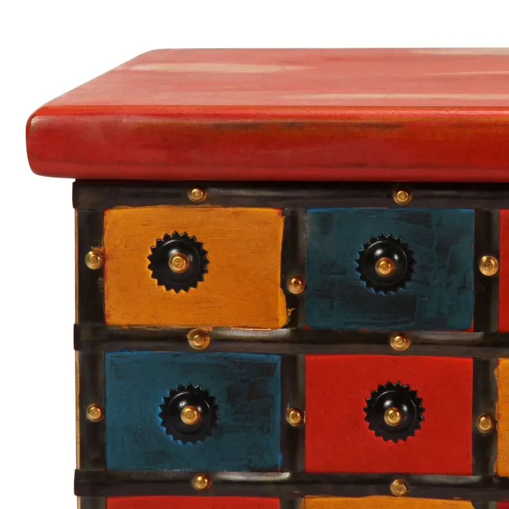 Storage Box Red 110x40x40 cm Solid Acacia Wood Price