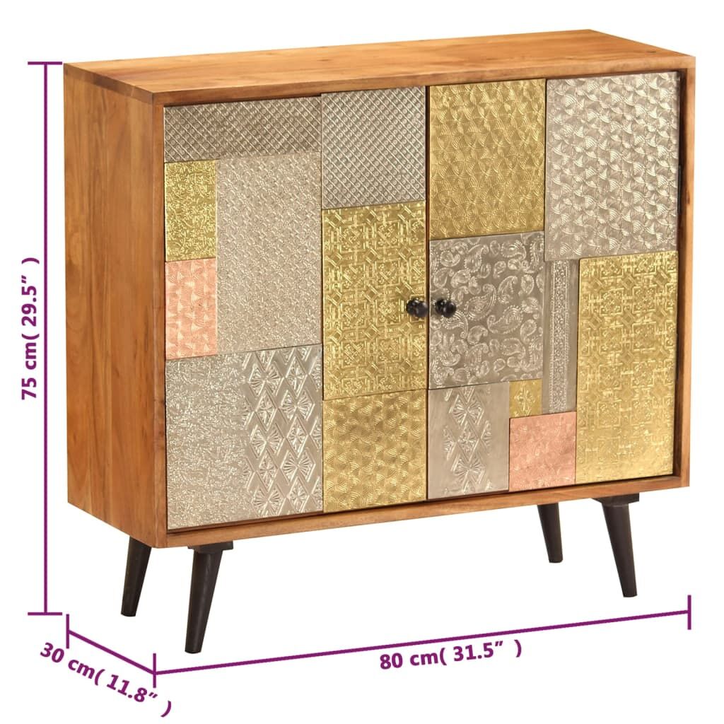 Sideboard 80x30x75 cm Solid Acacia Wood Price