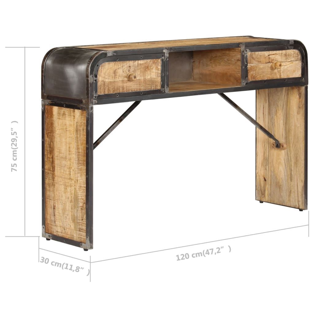 Sideboard 120x30x75 cm Solid Mango Wood Price