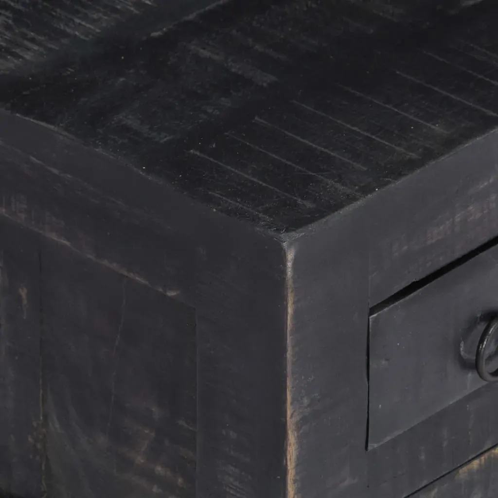 Coffee Table Black 65x65x30 cm Solid Mango Wood Price