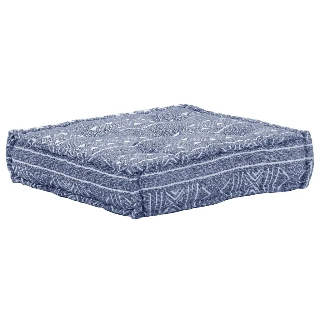 2-Seater Modular Pouffe Indigo Fabric Price