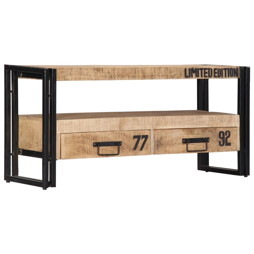 TV Cabinet 100x30x45 cm Solid Mango Wood Price