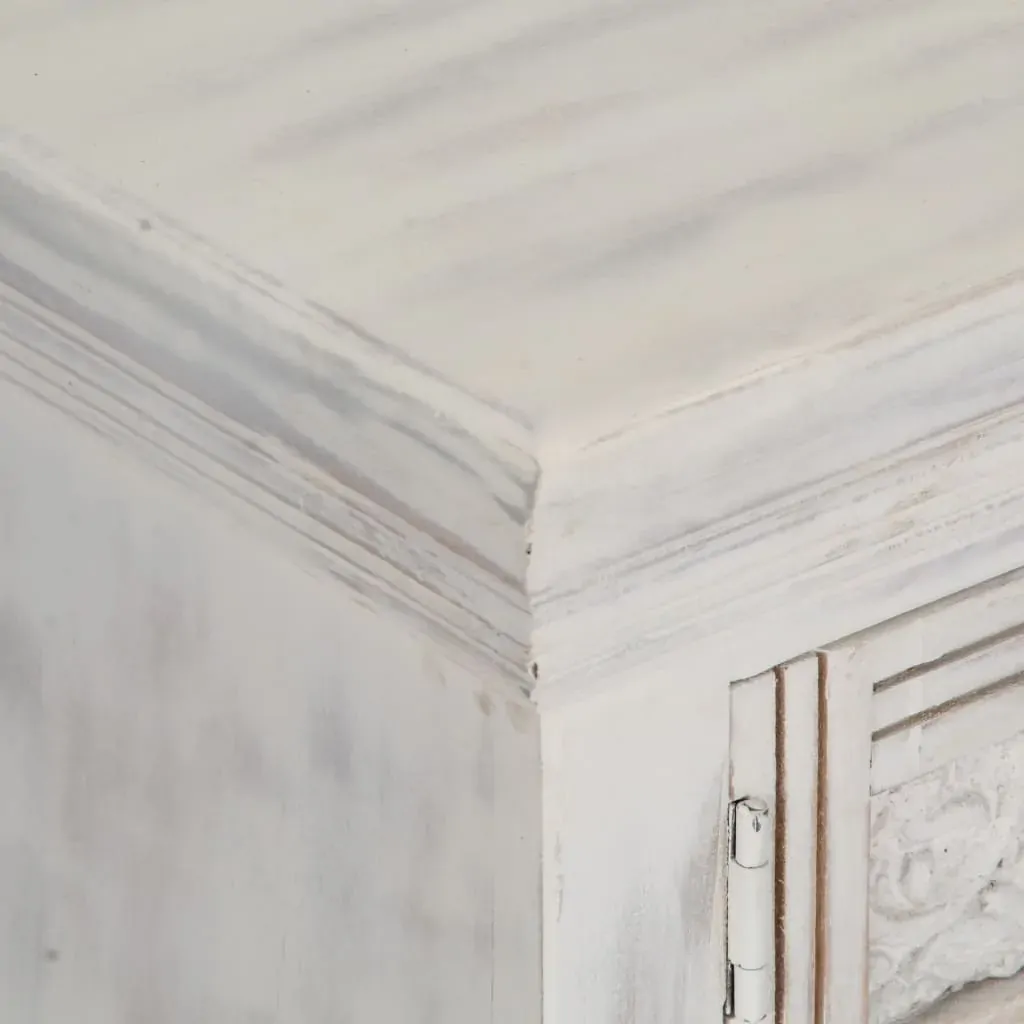 TV Cabinet White 120x30x40 cm Solid Mango Wood Price