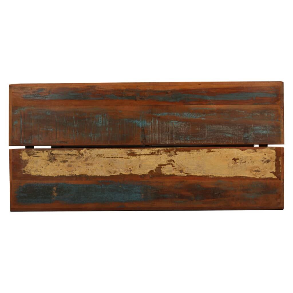 Bar Set 7 Pieces Solid Wood Reclaimed and Genuine Leather Price