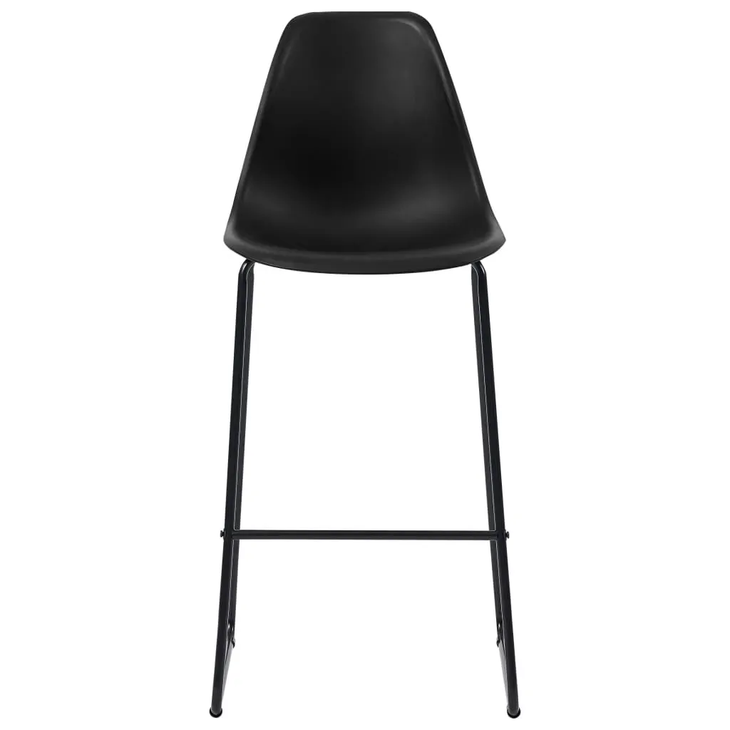 3 Piece Bar Set Plastic Black Price
