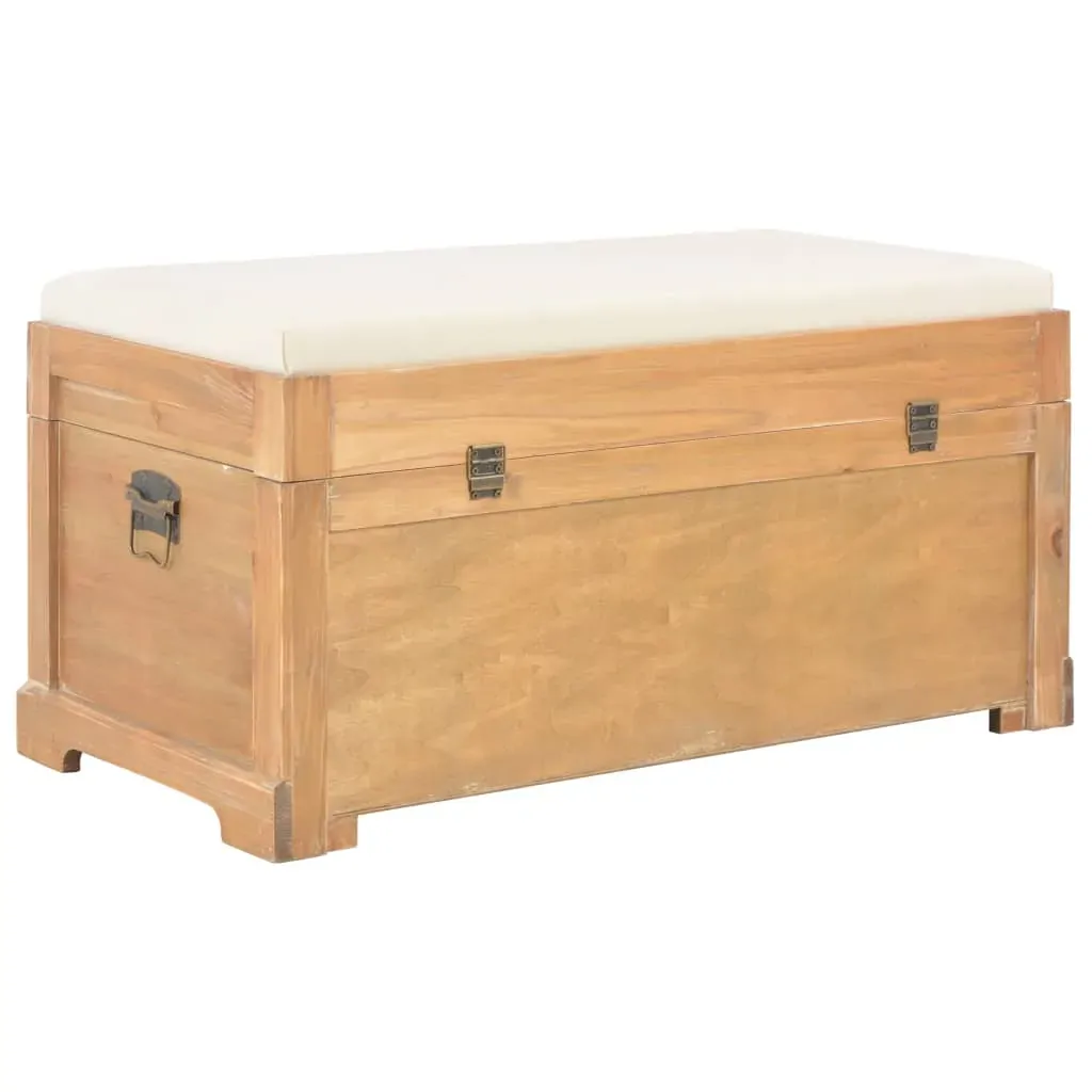 Storage Chest with Cushion 80x40x40 cm MDF Price