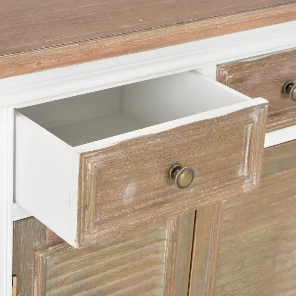 Sideboard White 60x30x80 cm Solid Wood Price