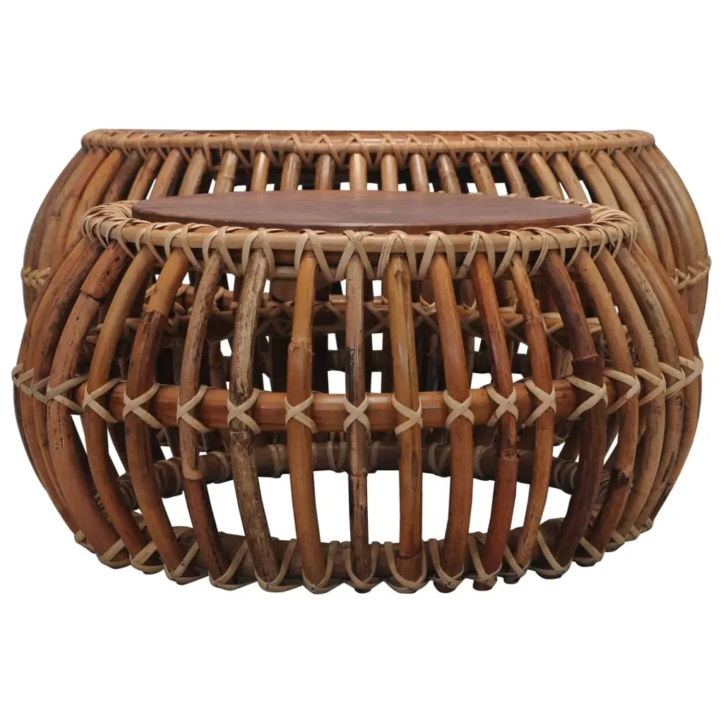 Coffee Tables 2 pcs Natural Rattan Price