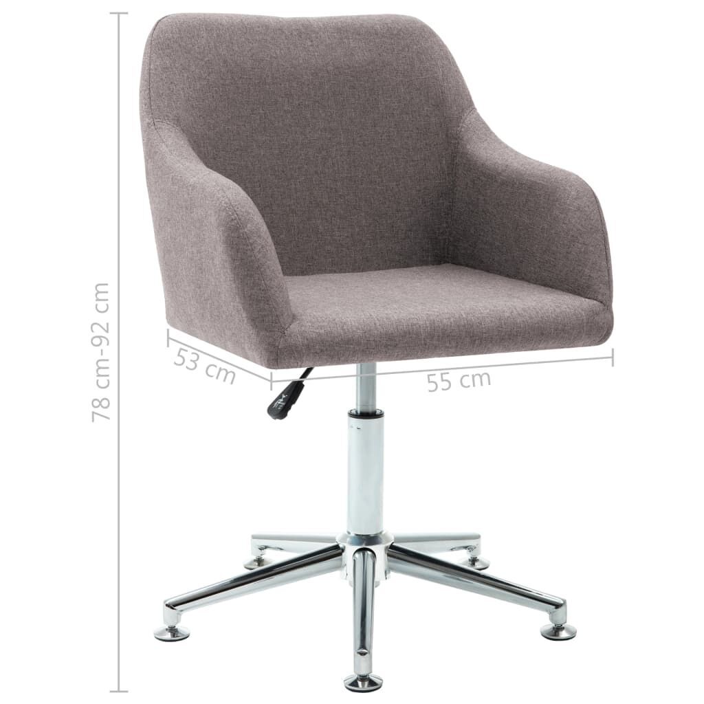 Swivel Dining Chair Taupe Fabric Price