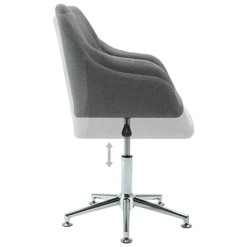 Swivel Dining Chairs 2 pcs Light Grey Fabric Price