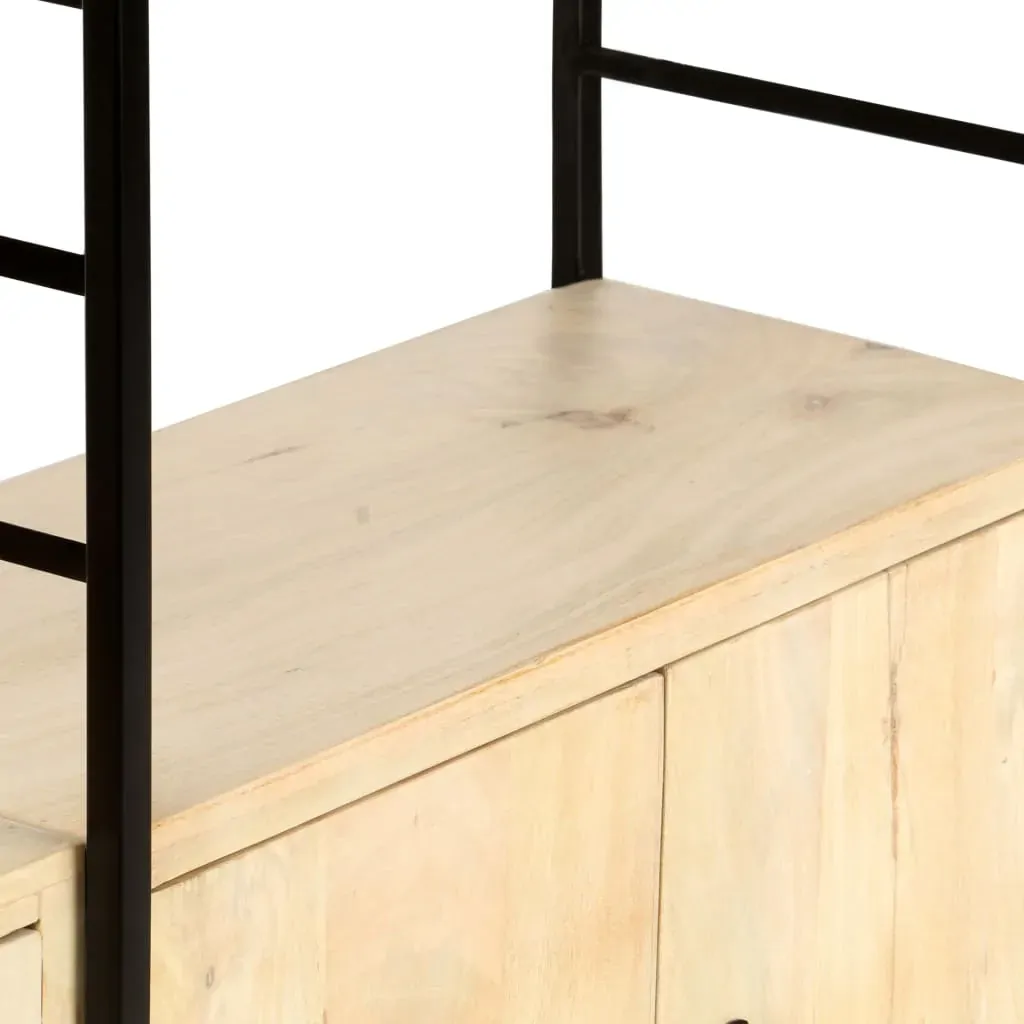 4-Tier Bookcase 124x30x180 cm Solid Mango Wood Price