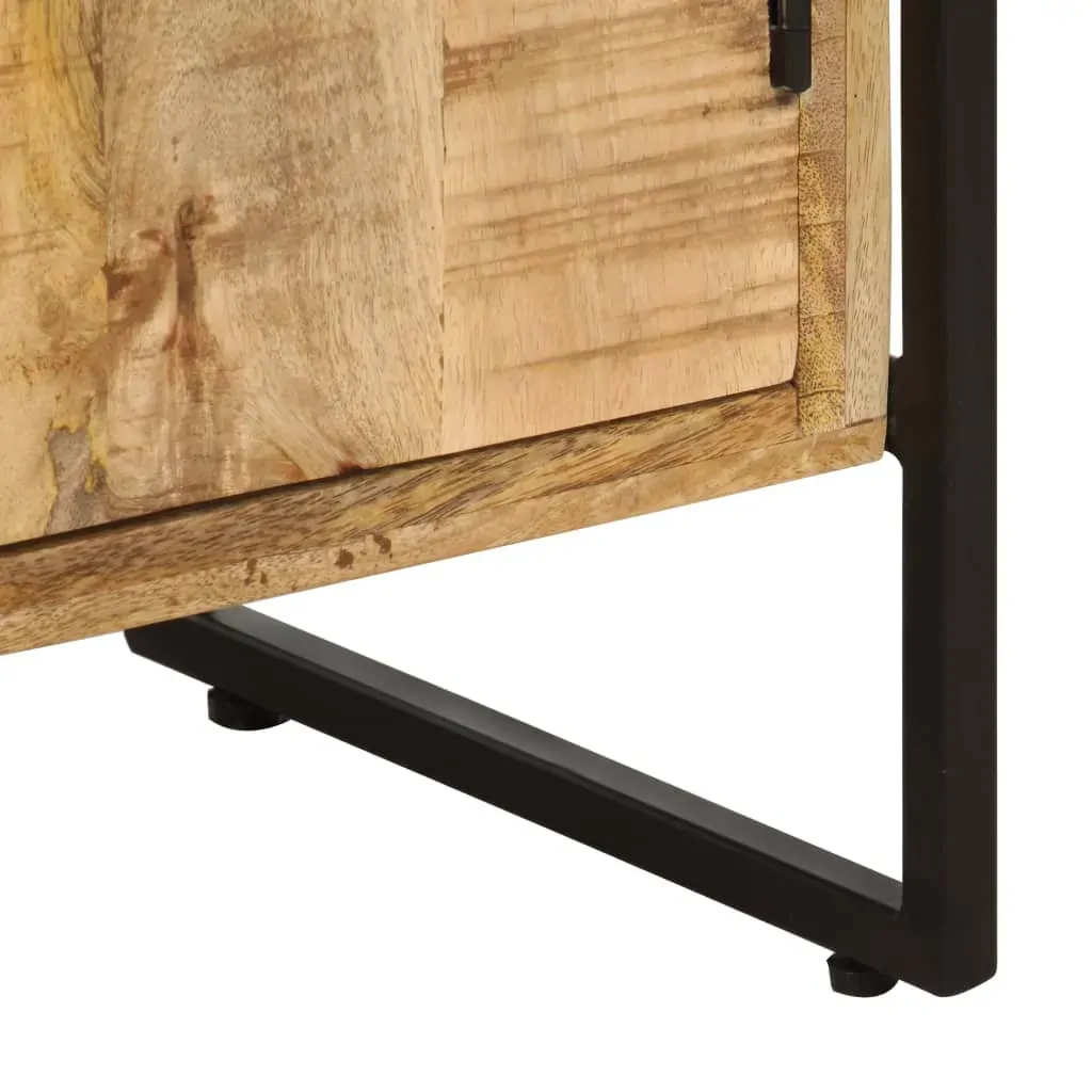 4-Tier Bookcase 124x30x180 cm Rough Mango Wood Price