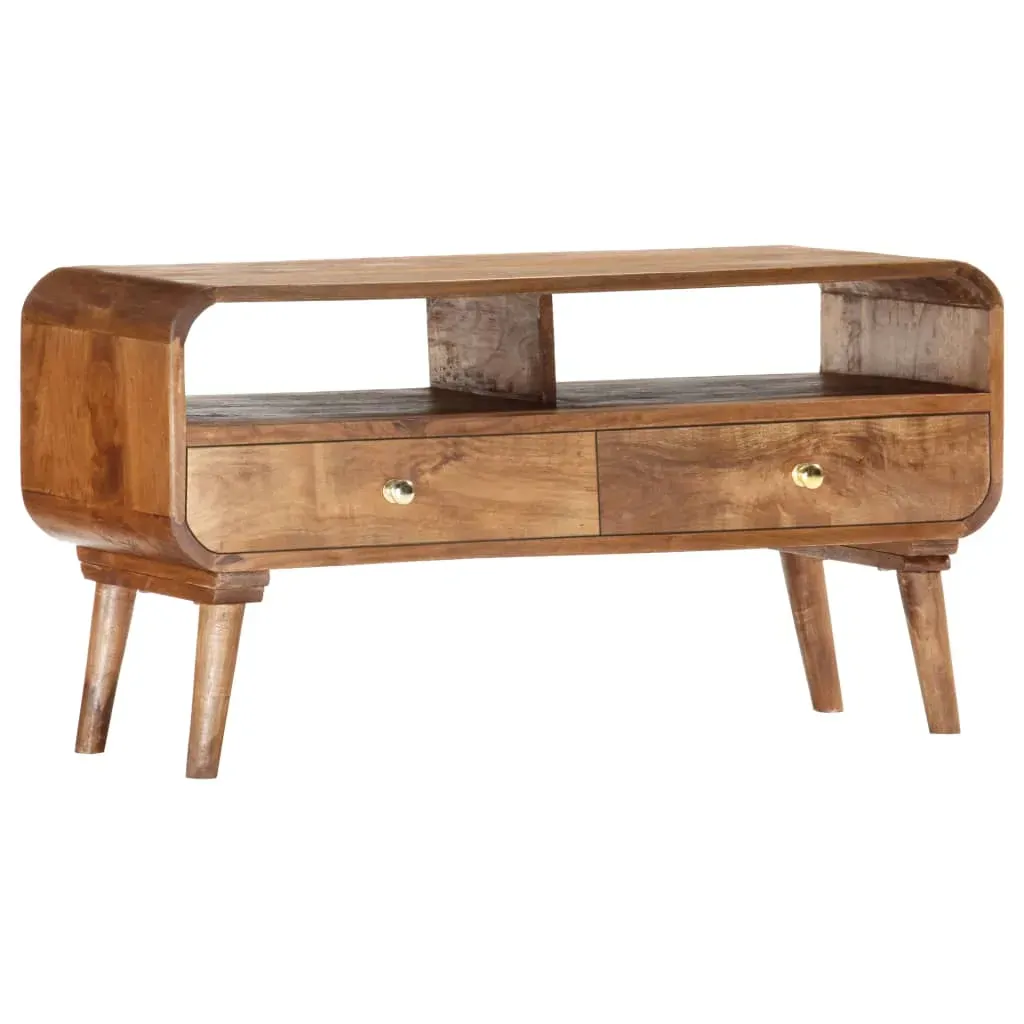 TV Cabinet 90x35x47 cm Solid Mango Wood Price