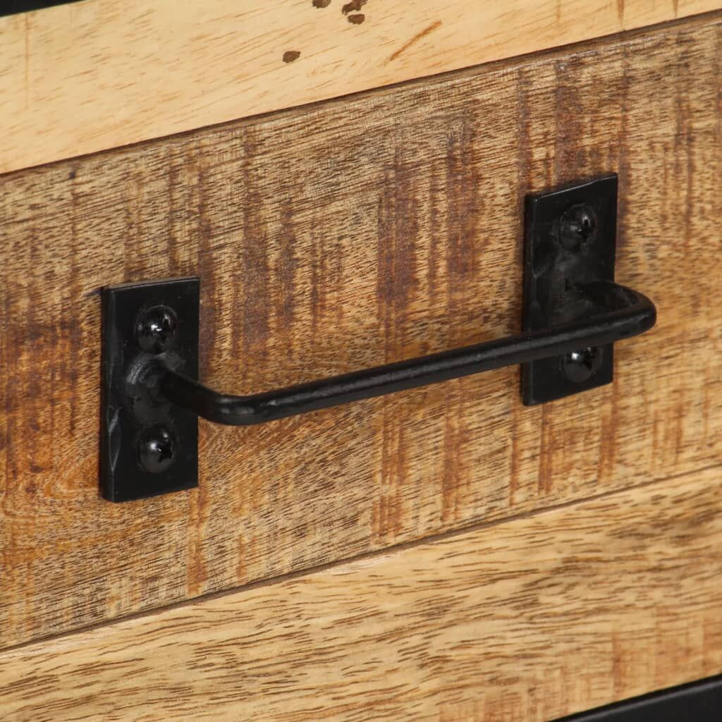 Sideboard 80x31x71 cm Solid Rough Mango Wood Price