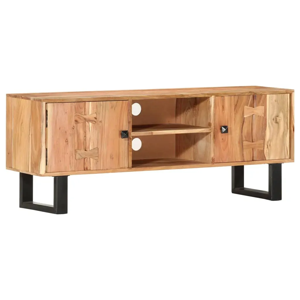 TV Cabinet 118x30x45 cm Solid Acacia Wood Price
