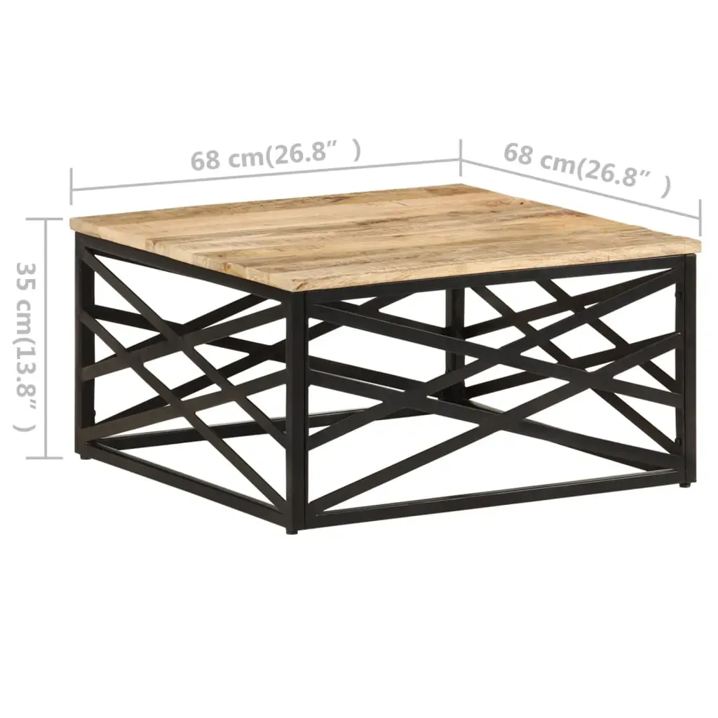 Coffee Table 68x68x35 cm Solid Mango Wood Price